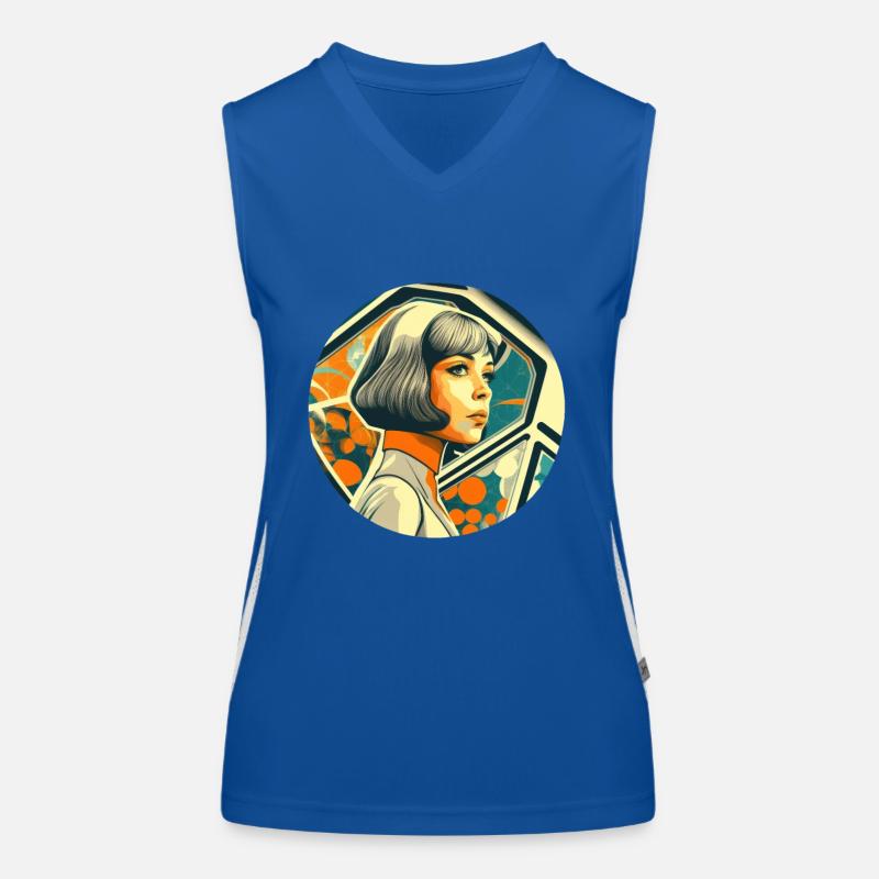 Retro Flash No28 Funktionelles Kontrast-Tank Top für Frauen