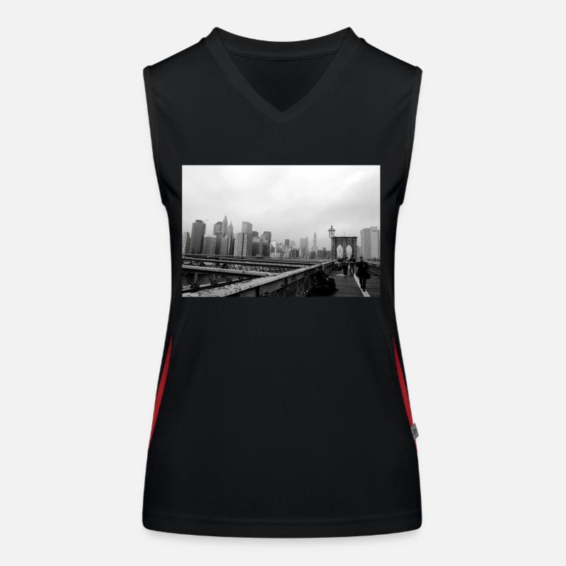 New york Funktionelles Kontrast-Tank Top für Frauen