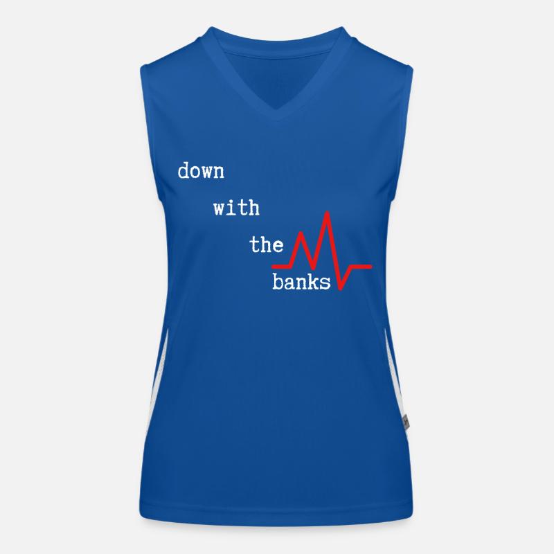 A bas les banques Débardeur respirant contrasté Femme