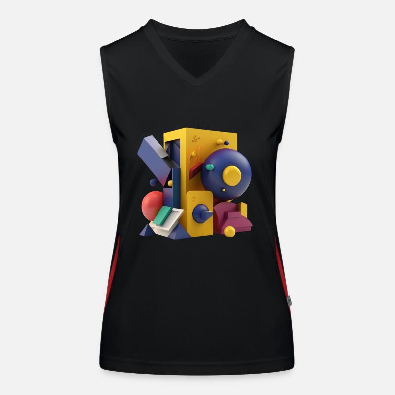 ..3D Débardeur respirant contrasté Femme