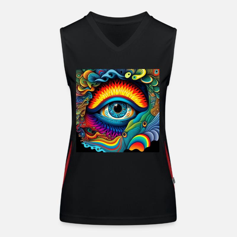 ŒIL TRIPPY Débardeur respirant contrasté Femme