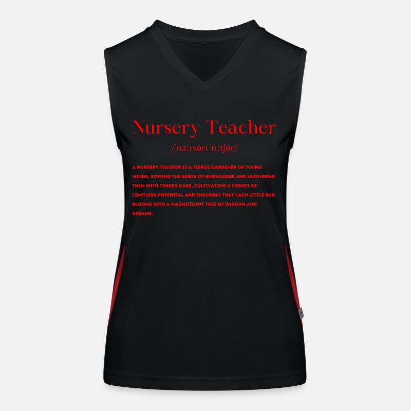 Kindergärtnerin Erzieherin Definition Funktionelles Kontrast-Tank Top für Frauen
