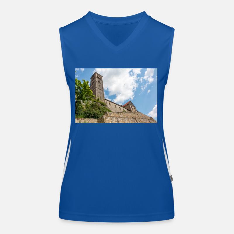 Stiftskirche St. Servatii Funktionelles Kontrast-Tank Top für Frauen