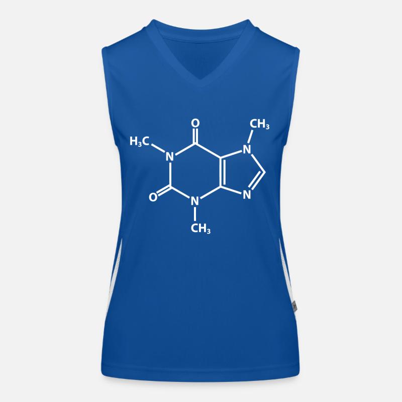 Molécule de caféine Débardeur respirant contrasté Femme
