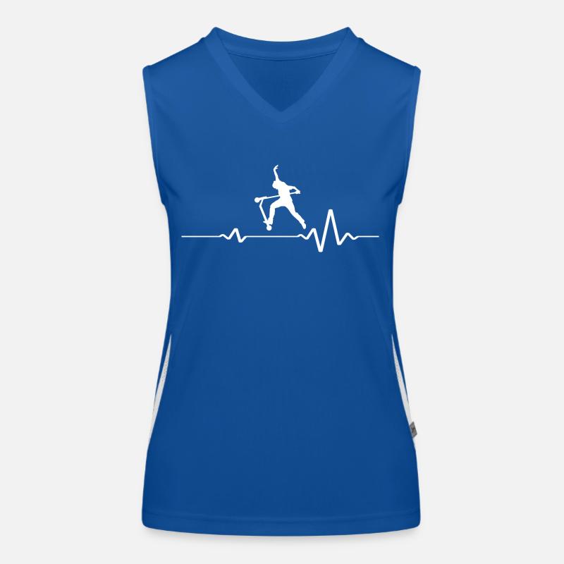 scooter rollerscooter stuntscooter scooter-stunt Funktionelles Kontrast-Tank Top für Frauen