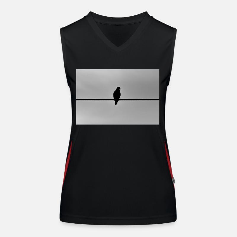 Taube Funktionelles Kontrast-Tank Top für Frauen