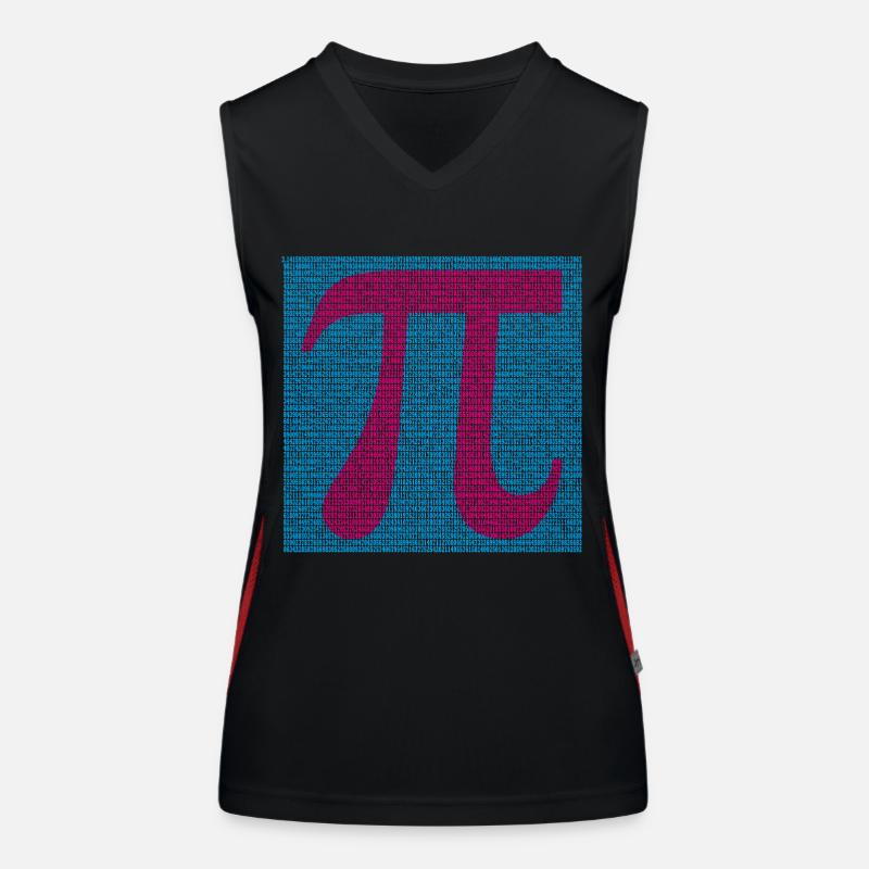 Pi Zahl Funktionelles Kontrast-Tank Top für Frauen