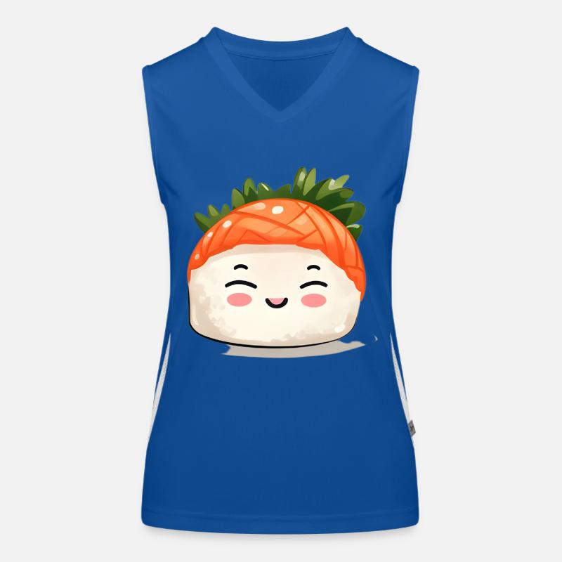 Sushi Funktionelles Kontrast-Tank Top für Frauen