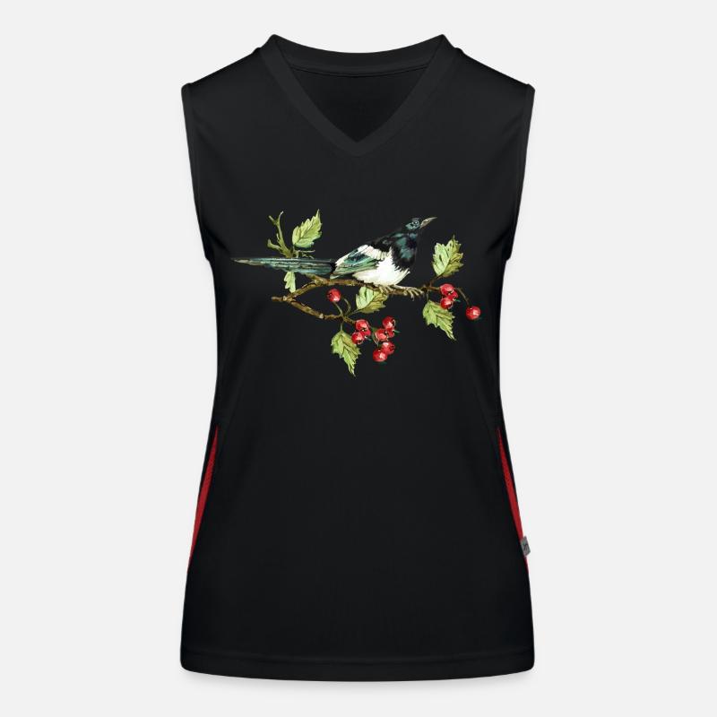 Bunter Vogel Funktionelles Kontrast-Tank Top für Frauen