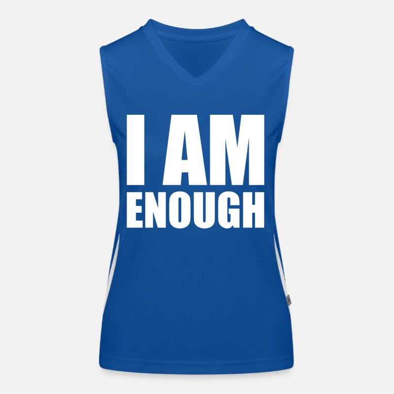 I am enough Women's Functional Contrast Tank Top