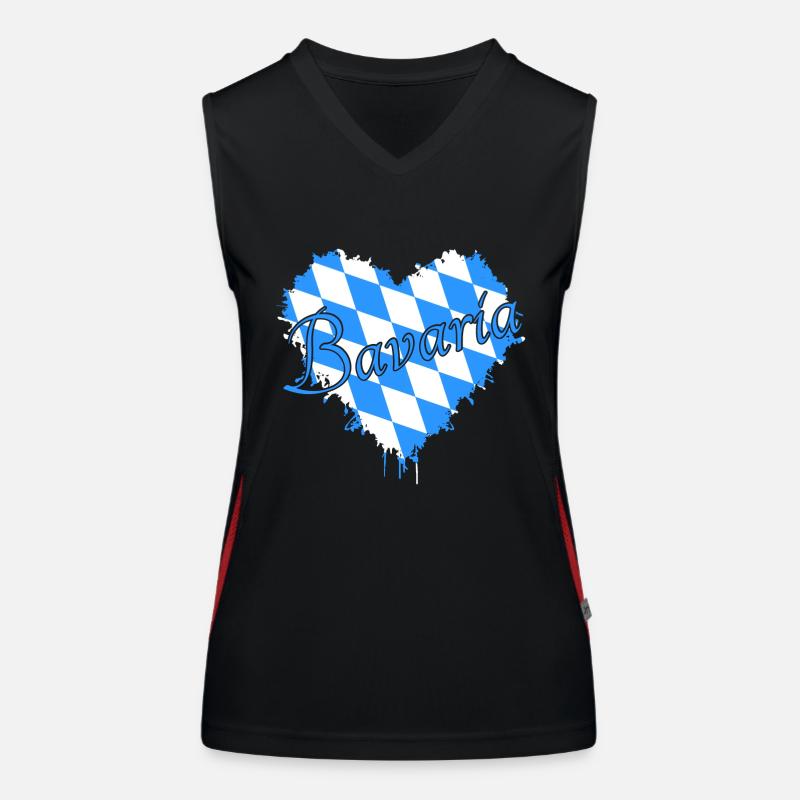 Bavaria Bayern Funktionelles Kontrast-Tank Top für Frauen
