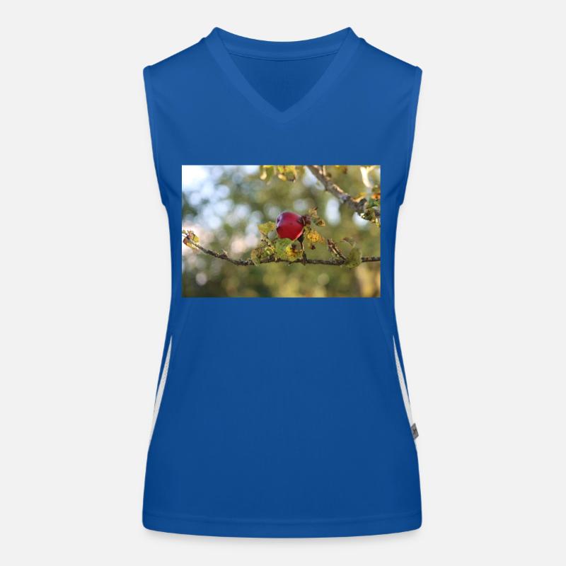Der rote Apfel Funktionelles Kontrast-Tank Top für Frauen