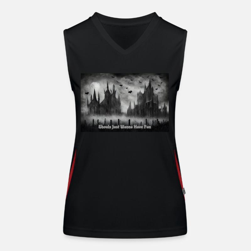 Halloween Débardeur respirant contrasté Femme