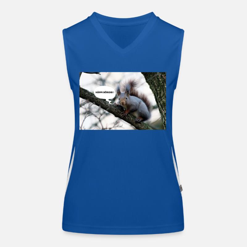 Eichhörnchen, Isibat Funktionelles Kontrast-Tank Top für Frauen