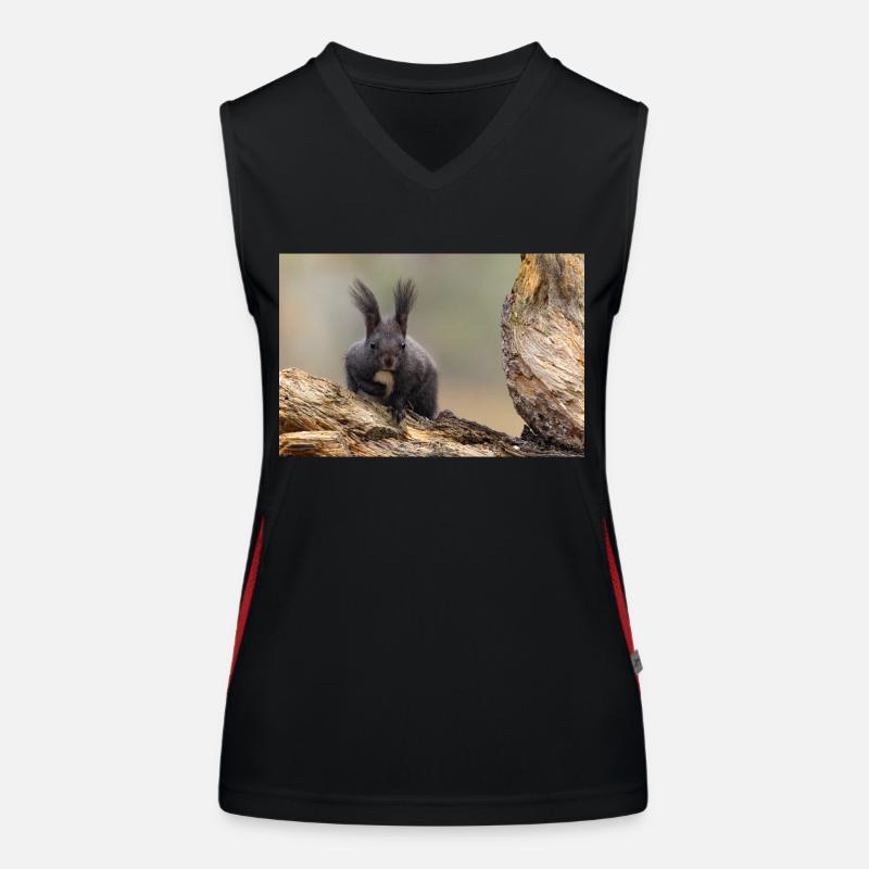 Oachkatzl / Eichhörnchen Funktionelles Kontrast-Tank Top für Frauen