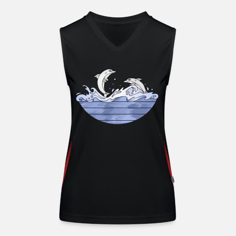 Dolphins Women's Functional Contrast Tank Top