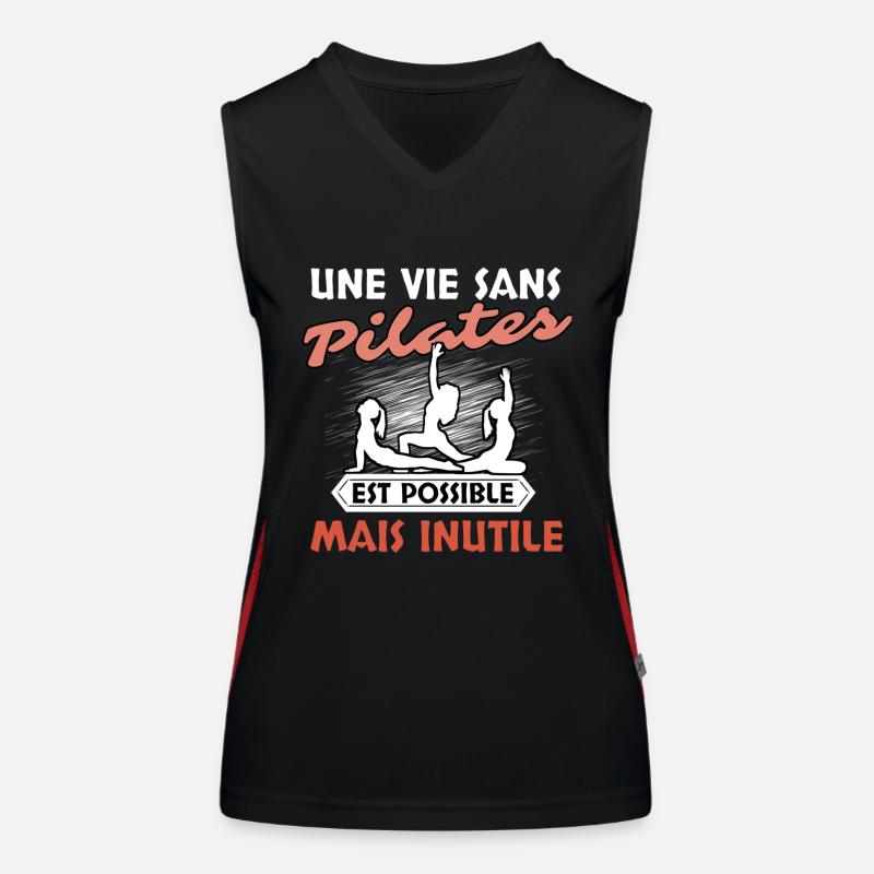 Pilates Débardeur respirant contrasté Femme