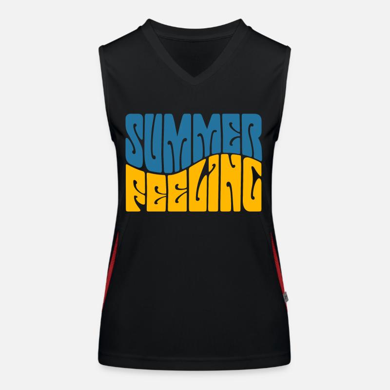 Summer Feeling - Sun - Holiday - Good Mood Women's Functional Contrast Tank Top