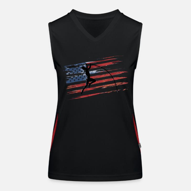 Pole Vaulter Gift Women's Functional Contrast Tank Top