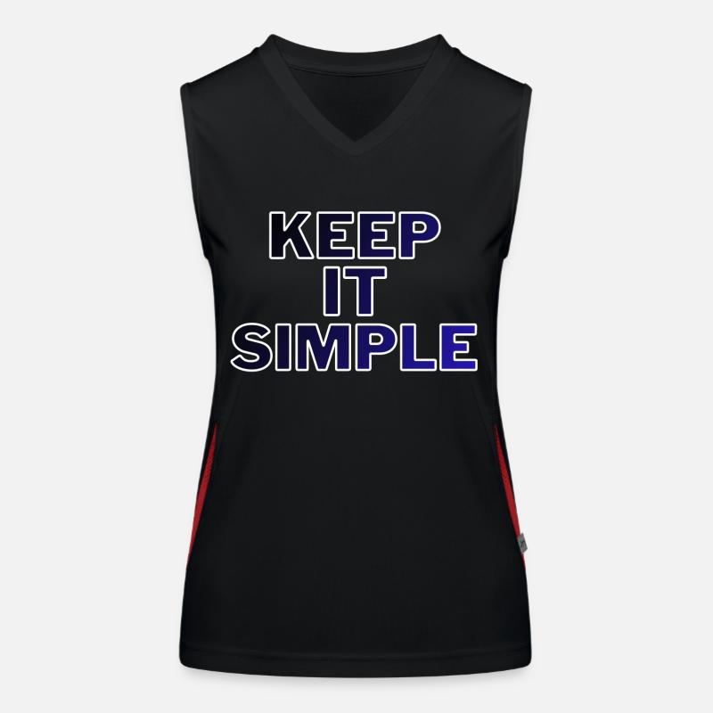 Keep it simple! Funktionelles Kontrast-Tank Top für Frauen