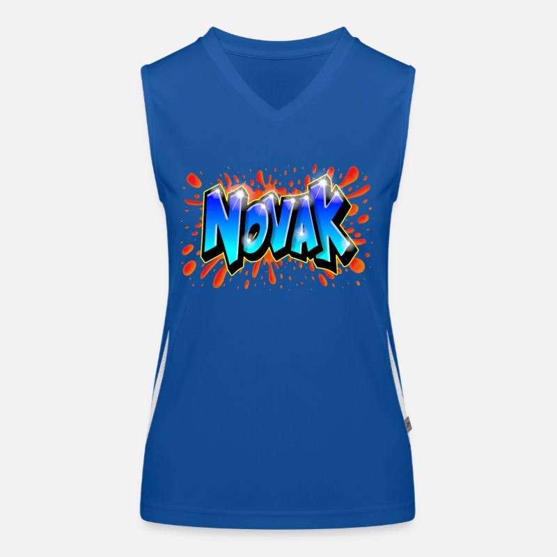 Graffiti NOVAK Splash Rot Kind Geschenk Funktionelles Kontrast-Tank Top für Frauen