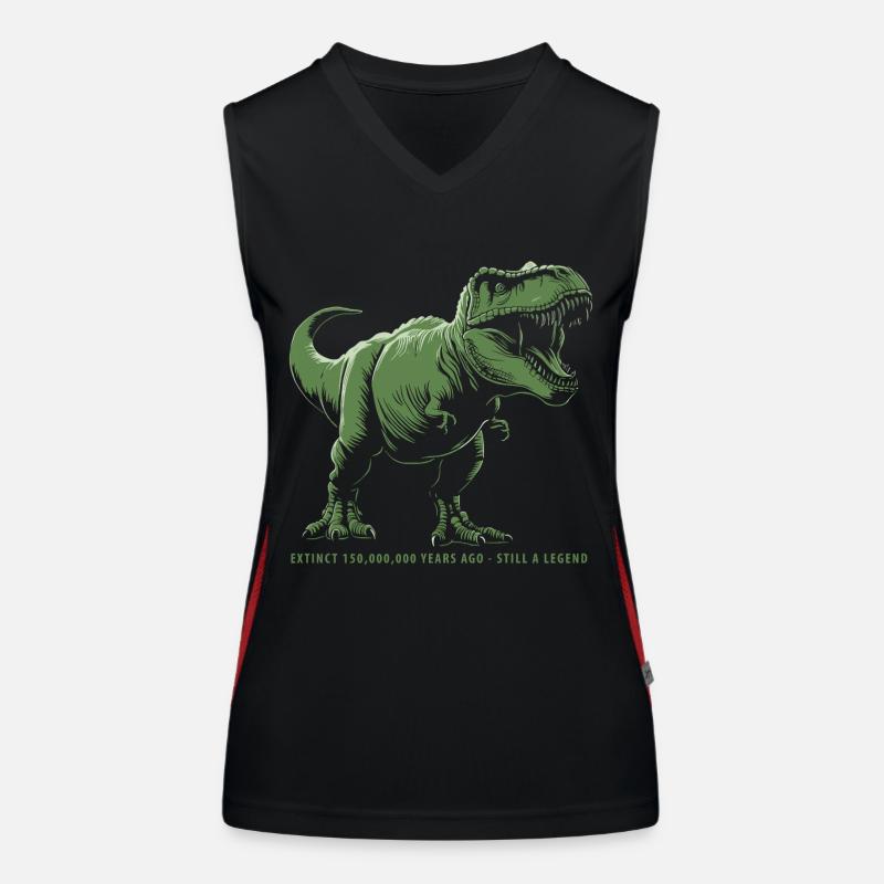 T Rex 07 2024 B 02 Funktionelles Kontrast-Tank Top für Frauen