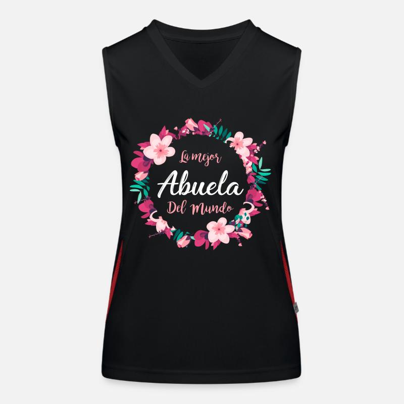Die beste Großmutter der Welt Funktionelles Kontrast-Tank Top für Frauen