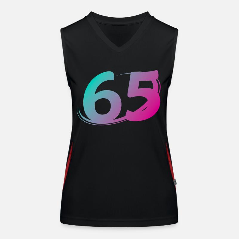 Numéro 65 multicolore Débardeur respirant contrasté Femme