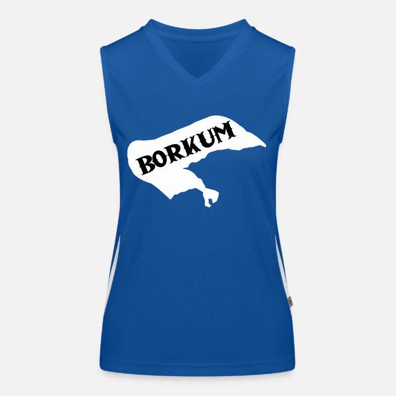 borkum insel Funktionelles Kontrast-Tank Top für Frauen