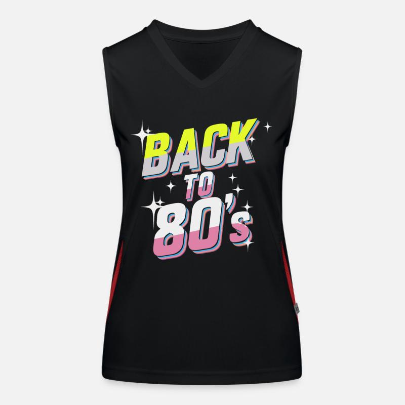 Back to 80's Débardeur respirant contrasté Femme
