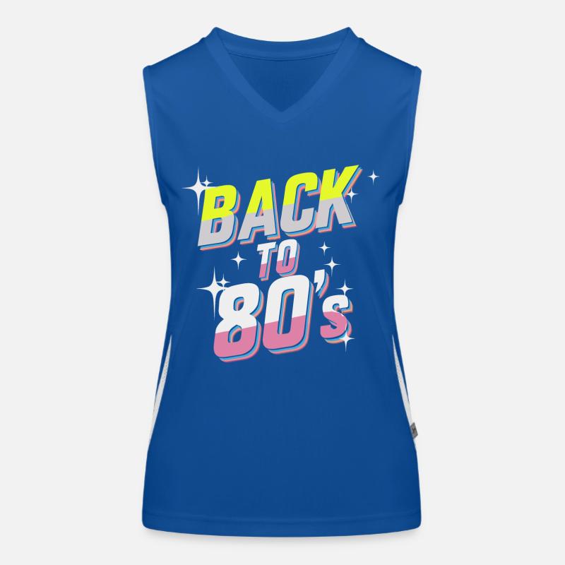 Back to 80's Débardeur respirant contrasté Femme