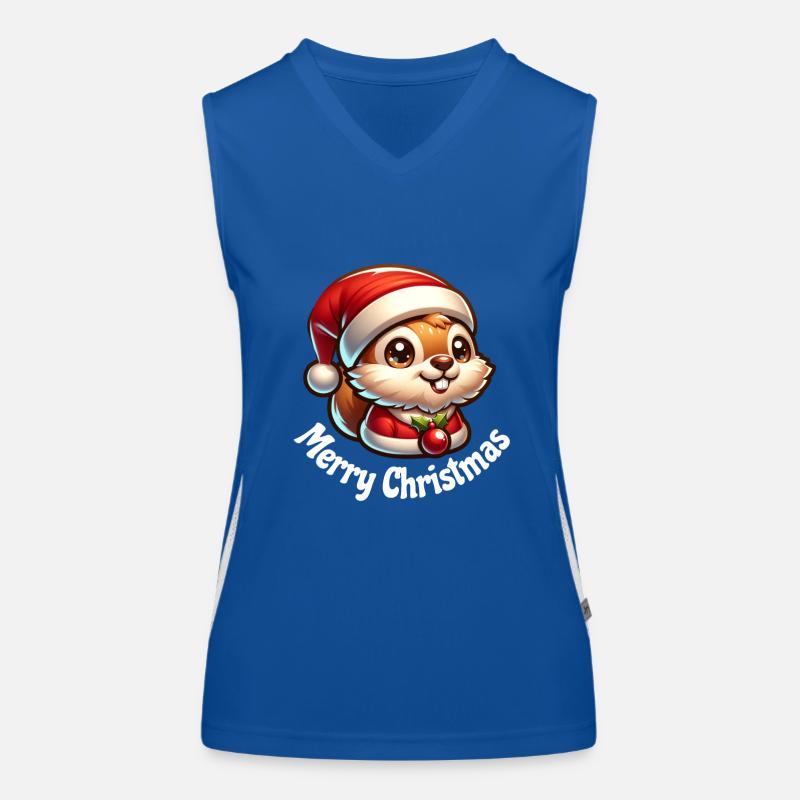 Weihnachten Funktionelles Kontrast-Tank Top für Frauen