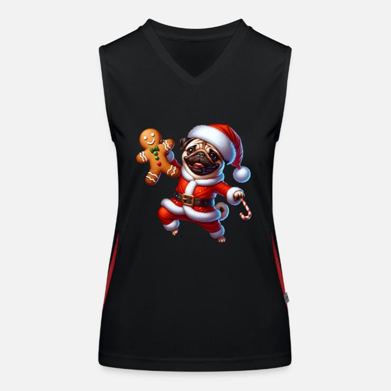 Noël Débardeur respirant contrasté Femme