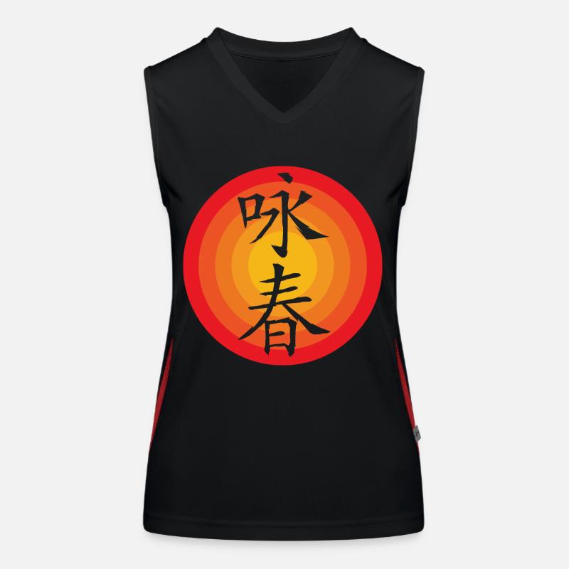 Wing Chun Débardeur respirant contrasté Femme