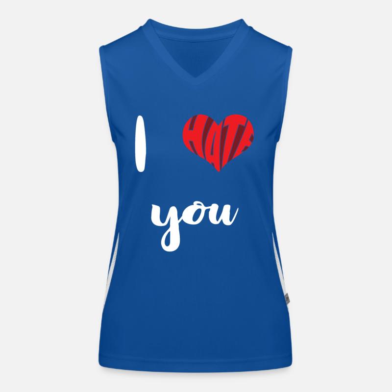 Hate You Stop Hate Anti Hate Funktionelles Kontrast-Tank Top für Frauen
