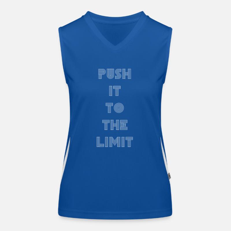 Pousser à la limite Motivation Débardeur respirant contrasté Femme