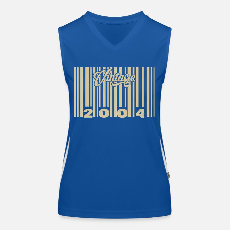 Jahrgang 2004 Barcode 2004: Jahr 2025. Funktionelles Kontrast-Tank Top für Frauen