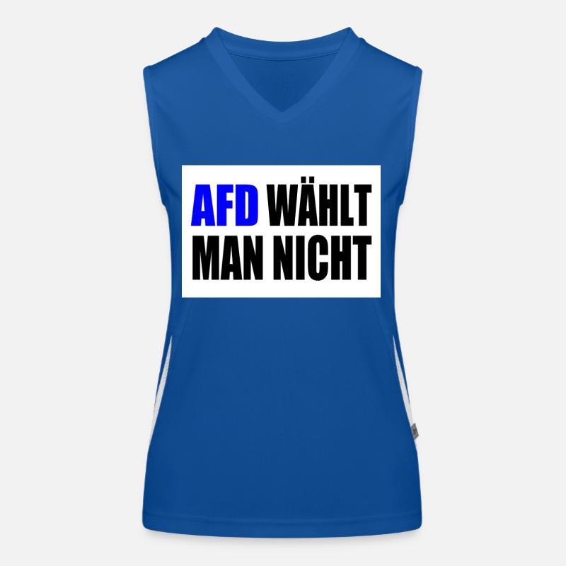 afd wählt man nicht Funktionelles Kontrast-Tank Top für Frauen