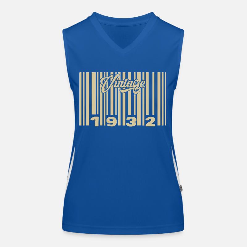 vintage 1932 Code barre 1932: Année 2025. Débardeur respirant contrasté Femme