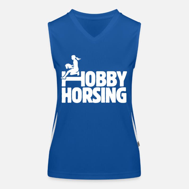 Hobby Horsing - Hobby Cheval - Equitation - Cadeau Débardeur respirant contrasté Femme