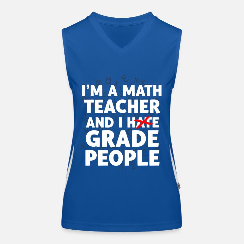 Mathelehrer Geschenk Mathe Lehrer Mathematik Funktionelles Kontrast-Tank Top für Frauen