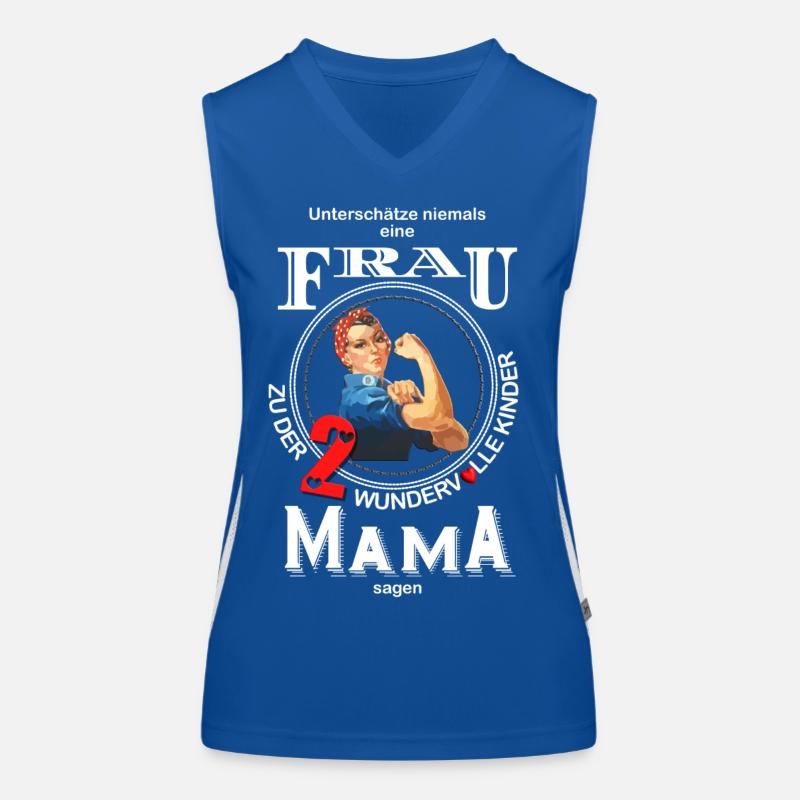 Mama Funktionelles Kontrast-Tank Top für Frauen