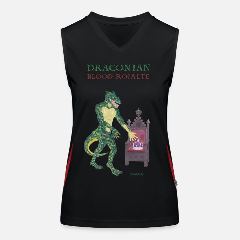 Königlich monströse Eidechse Funktionelles Kontrast-Tank Top für Frauen