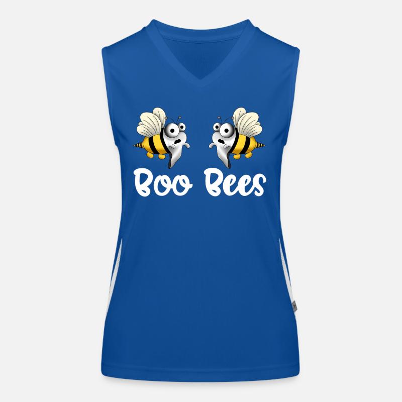 Boo abeilles blanches Débardeur respirant contrasté Femme
