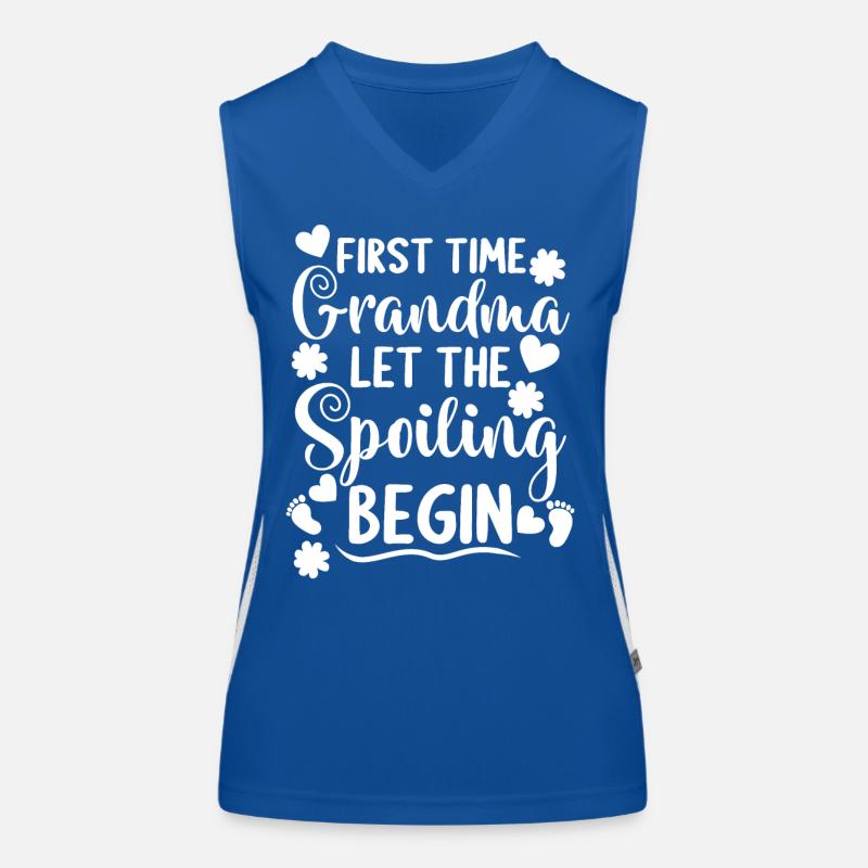 Erste Mal Oma Großmutter Uroma Großeltern Funktionelles Kontrast-Tank Top für Frauen