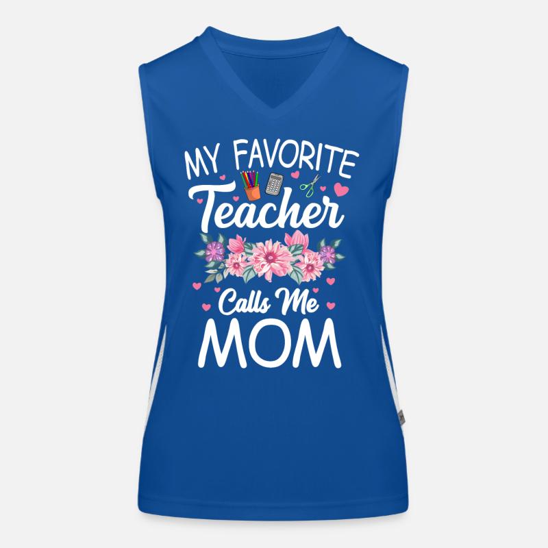 Mein Lieblings Lehrer Nennt Mich Mama Mutter Funktionelles Kontrast-Tank Top für Frauen