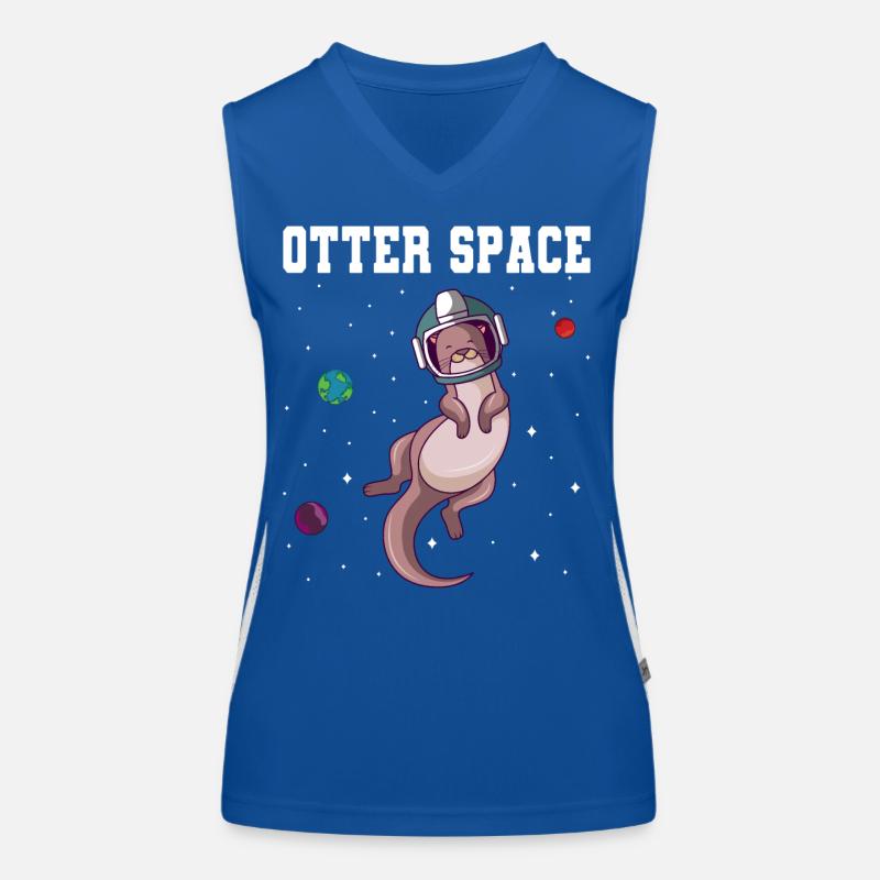 Otter Space Solar System Planète Astronaute Débardeur respirant contrasté Femme