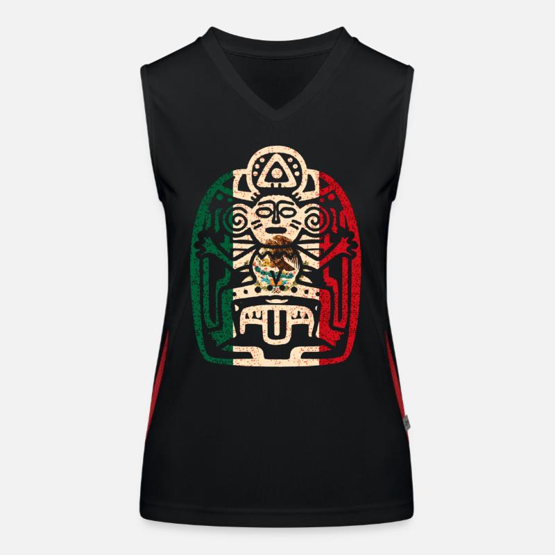 Aztec Mexico Women's Functional Contrast Tank Top