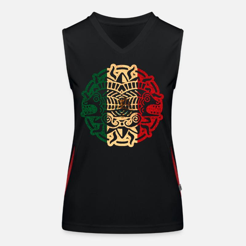 Aztec Mexico Women's Functional Contrast Tank Top