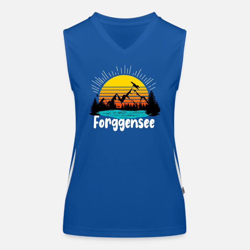 Forggensee Funktionelles Kontrast-Tank Top für Frauen